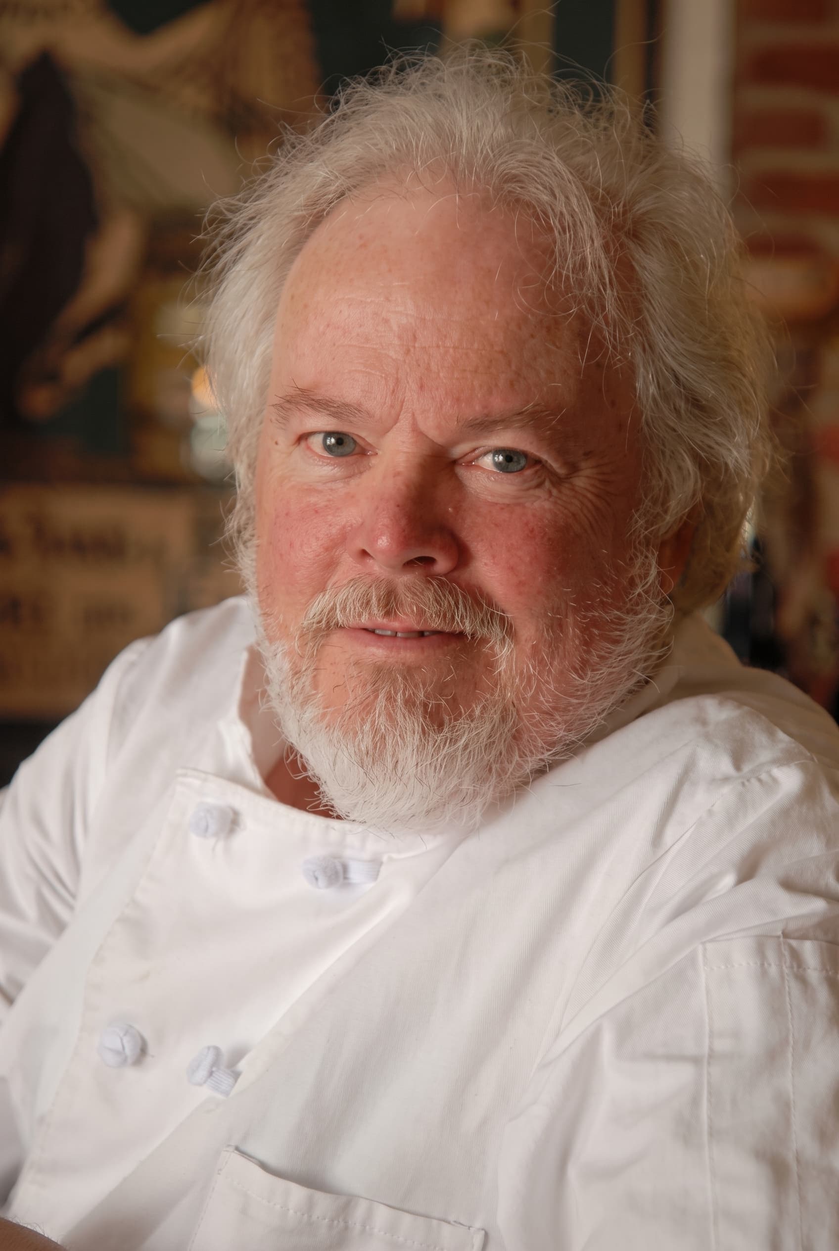 Bill Curtis, founder, chef and buyer of Tastings, in his chef whites